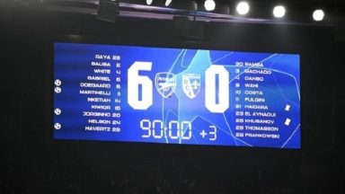 آرسنال يكبد أندية فرنسا أكبر خسارة في دوري الأبطال